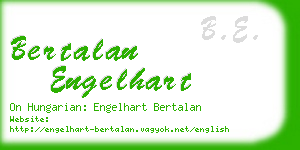 bertalan engelhart business card